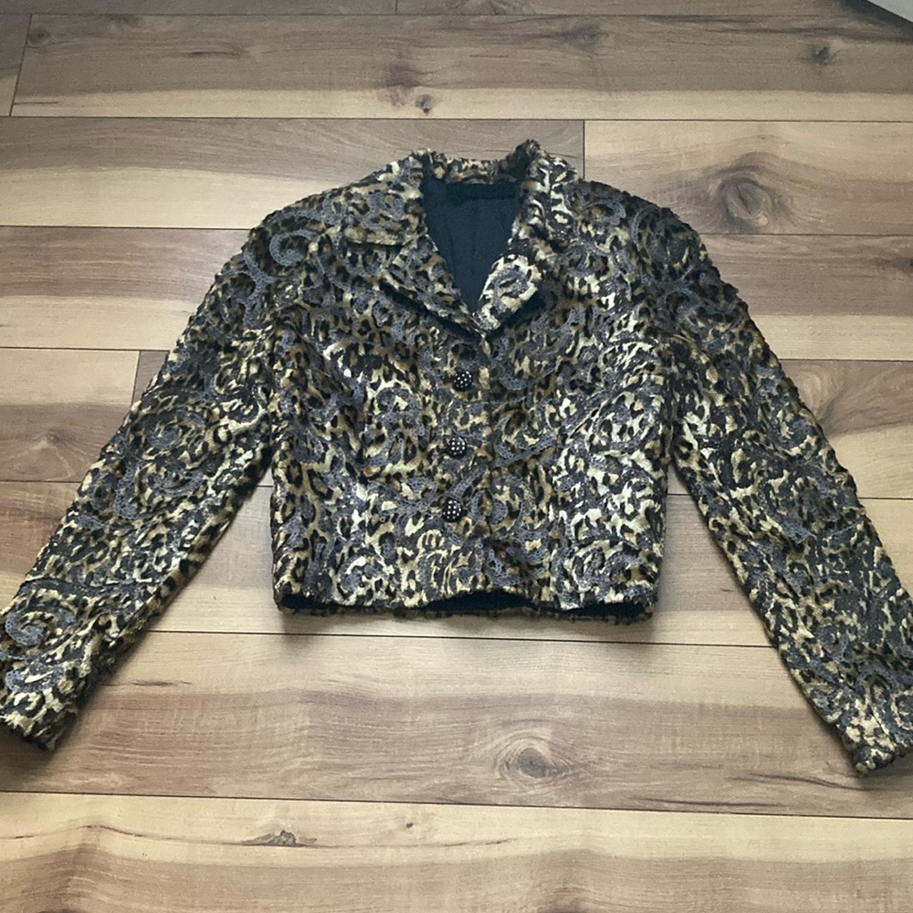 Peggy Jennings Vintage Leopard Print Jacket